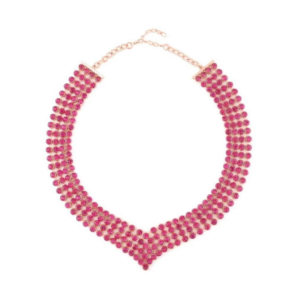 Nib Fuchsia Color Austrian Crystal Earrings And P… - image 3